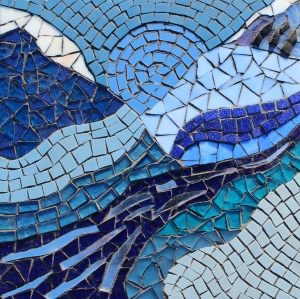 'Mountain Moonlight' mosaic by Sue Kershaw