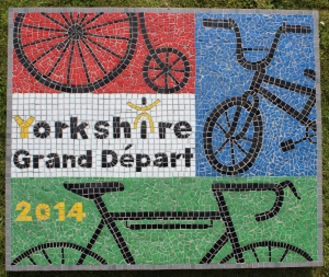Tour de France mosaic installed in Harrogate, Yorkshire