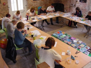 Mosaic Workshop, Howsham Mill, York, Yorkshire 