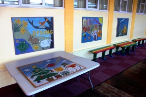 Cottingley Academy Primary School Four Seasons mosaics