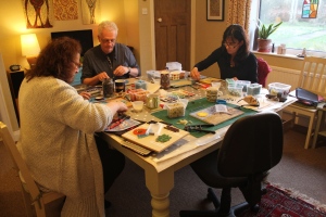 mosaic artist studio workshop